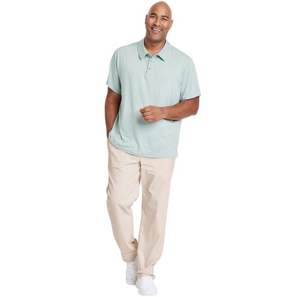 NWT All In Motion Snap Button Zip Front Commuter Pants Light Taupe Brown 36x30 - Picture 3 of 9